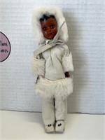 Vintage Eskimo Doll in Leather and Fur
