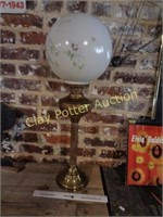 Vintage Oil Lamp with Globe
