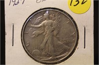 1937-S Walking Liberty Silver Half Dollar