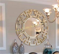 Chende $223 Retail Round Mirrors for Wall Decor,