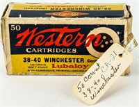 Ammo 50 Rounds of 38-40 Winchester Vintage