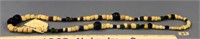 26" strand of very old trade beads some ivory, som