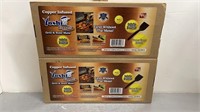 LOT OF 2 NEW YOSHI COPPER 3PC GRILL & BAKE MATS