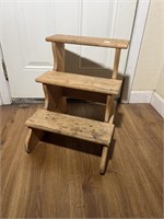 3 STEP WOODEN STEPSTOOL