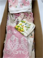 Box of Pink & White Towels