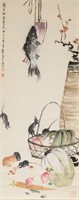 Wu Qingxia 1910-2008 Chinese Watercolour Scroll