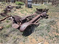 Vintage Overland Frame with Partial Engine