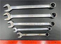 5 SnapOn Combo Wrenches