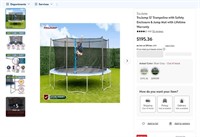 N5589  Tru-Jump 12' Trampoline & Enclosure