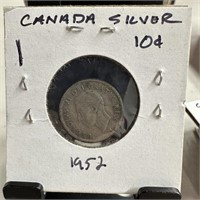 1952 CANADA SILVER DIME