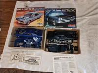 2 Vintage Model Kits - 1967 mpc Pontiac GTO &