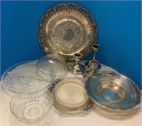 Silverplate Relish Tray Lot