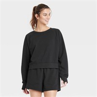 Women's French Terry Split Hem Sweatshirt (XL)