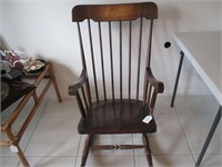 WOODEN ROCKING CHAIR