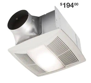 130 CFM Ceiling Bathroom Exhaust Fan