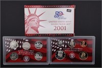 2001 US Silver Proof Set - #10 Coin Set