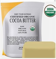 Certified Organic Cocoa Butter - 16oz

Raw,