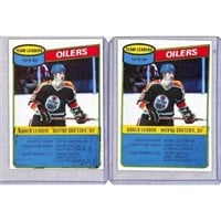 (5) Early Wayne Gretzky Cards