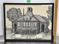 Framed Chatham Twp. sketch print - info