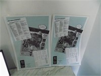 2 Wayne Gretzky Restaurant Menus Rare