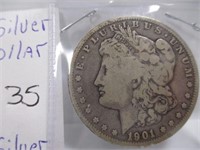 1901-0 Silver Dollar 90% Silver