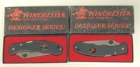 Lot of 2 Winchester Designer Series Pocket Knives