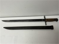 Japanese Arisaka type 30 bayonet with metal sheath
