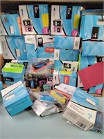Box of ink cartridges some appear unused, restock