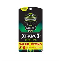 New 8 Pack Schick Xtreme 3 Sensitive Skin