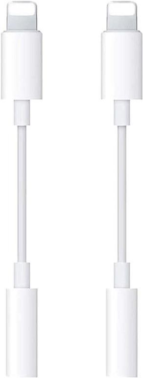 [Apple MFi Certified] 2 Pack Lightning to 3.5 mm