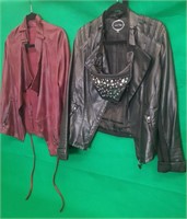 Ladies' designer style jackets & leather fanny