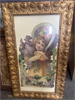 20" antique framed die cut