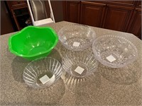 Plastic Serving Bowl Set