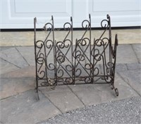 Scroll Wrought Iron Patio Floral Basket