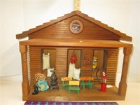 Handmade Wooden Store with Miniatures