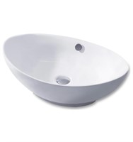 Oval Bathroom Ceramic Vessel Sink retail $95