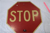 Metal "Stop" Sign