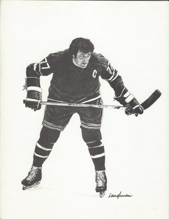 8.5 x 11 Phil Esposito Print