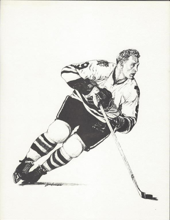 8.5 x 11 Bobby Hull Print