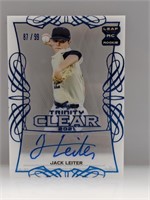 87/99 2021 Leaf Trinity Clear Jack Leiter RC Auto