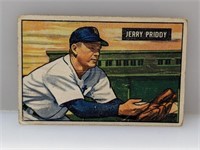 1951 Bowman #71 Jerry Priddy Detroit Tigers