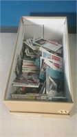 Shoebox with a variety of baseball cards