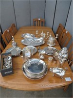 APPROX. 40 PCS SILVER PLATE WARE