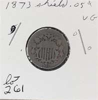 1873 Shield Nickel-VG