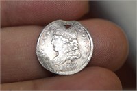 An 1833 Bust Half Dime