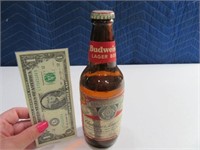 Rare? Early Budweiser FULL Paper Label Bottle