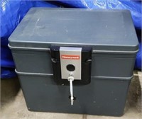 Honeywell Safe w/Keys, approx. 16 in wide