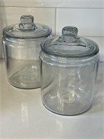 Medium Apothecary Jars (2) Glass Terrarium