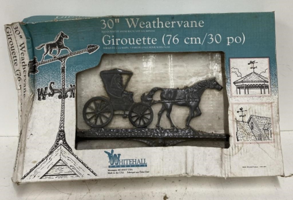 (T) Horse & Buggy 30 Inches Weathervane