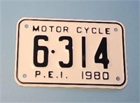 1980 PEI MC License Plate